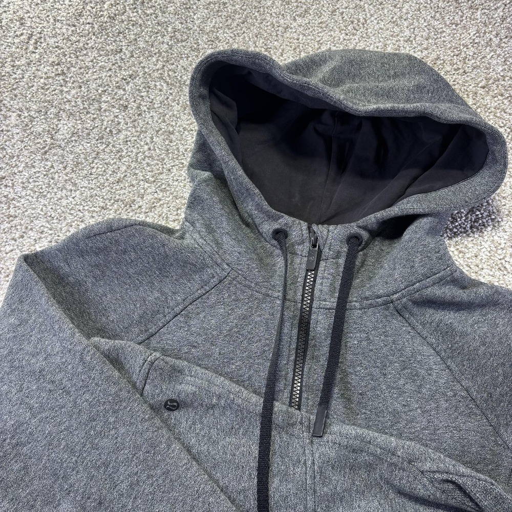 lululemon athletica Gray Full-Zip Hooded Sweatshirt